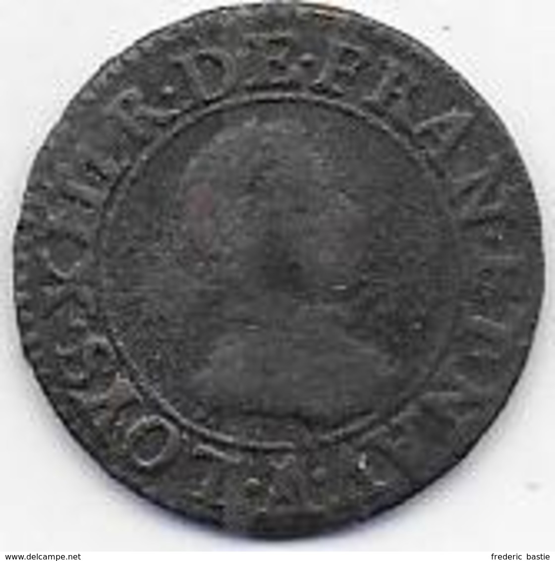 LOUIS XIII  Double Tournois  1615 A - 1610-1643 Louis XIII The Just