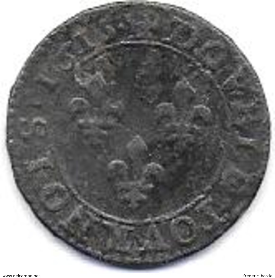 LOUIS XIII  Double Tournois  1615 A - 1610-1643 Louis XIII The Just