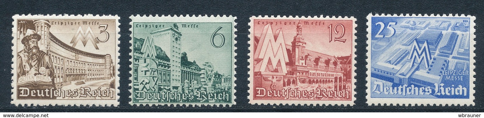 Deutsches Reich 739/42 ** Mi. 10,- - Nuovi