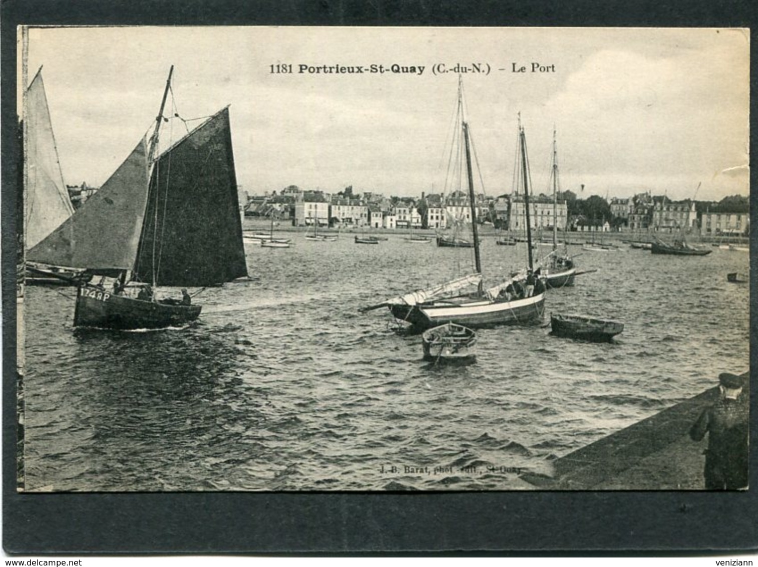 CPA - PORTRIEUX-ST QUAY - Le Port, Animé - Bateaux De Pêche - Saint-Quay-Portrieux