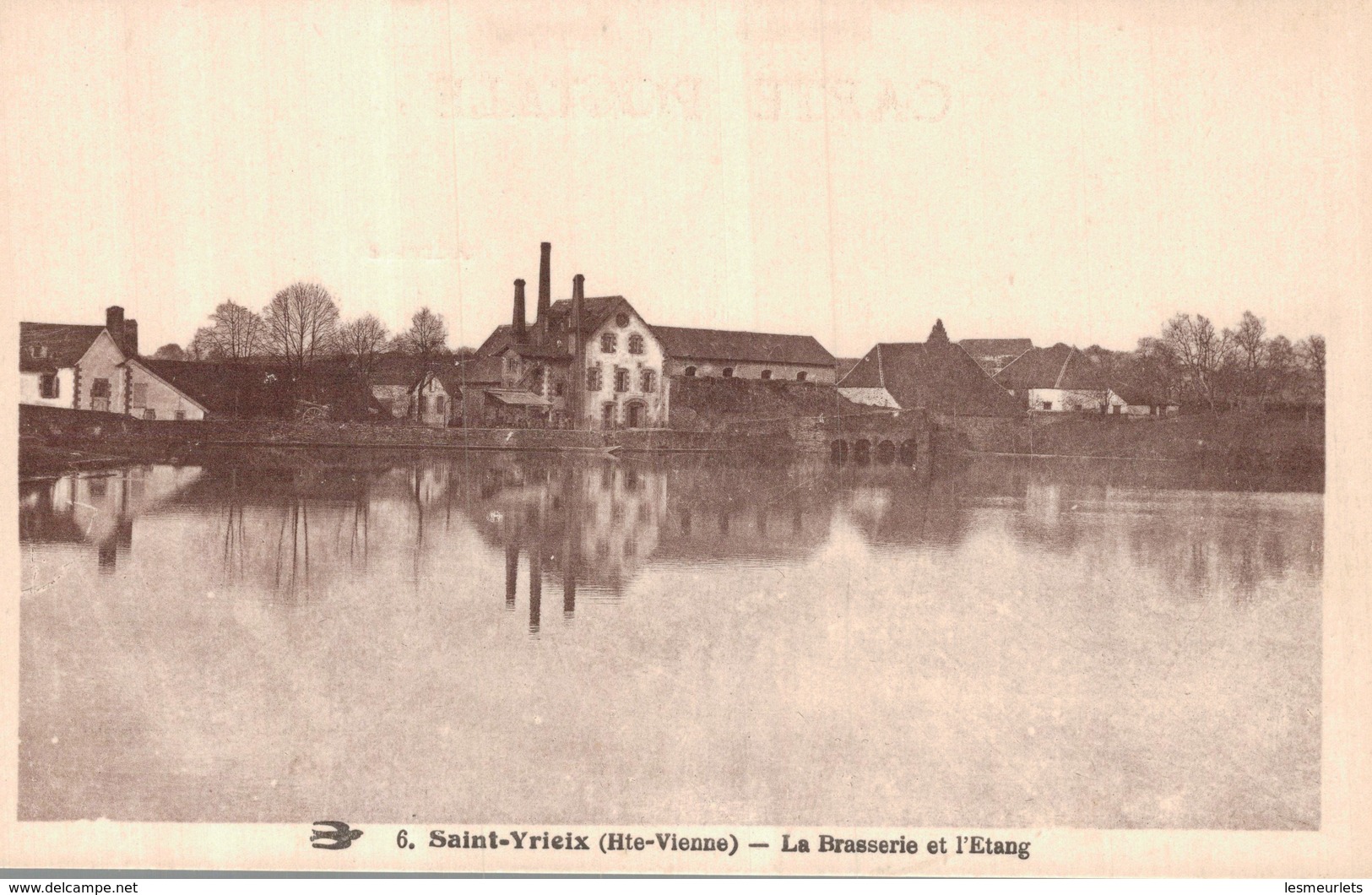 Cpa SAINT-YRIEX - La Brasserie De L'Etang. - Saint Yrieix La Perche