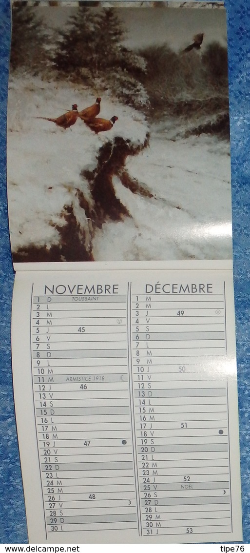 Petit Calendrier De Poche 1998 16 Pages Chasse Renard Lièvre Sanglier Chien Chrvreuil Faisan - Small : 1991-00