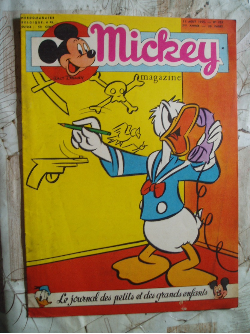 MICKEY MAGAZINE NO253-08/1955-RC DIVERS-ED.BELGE - Other & Unclassified