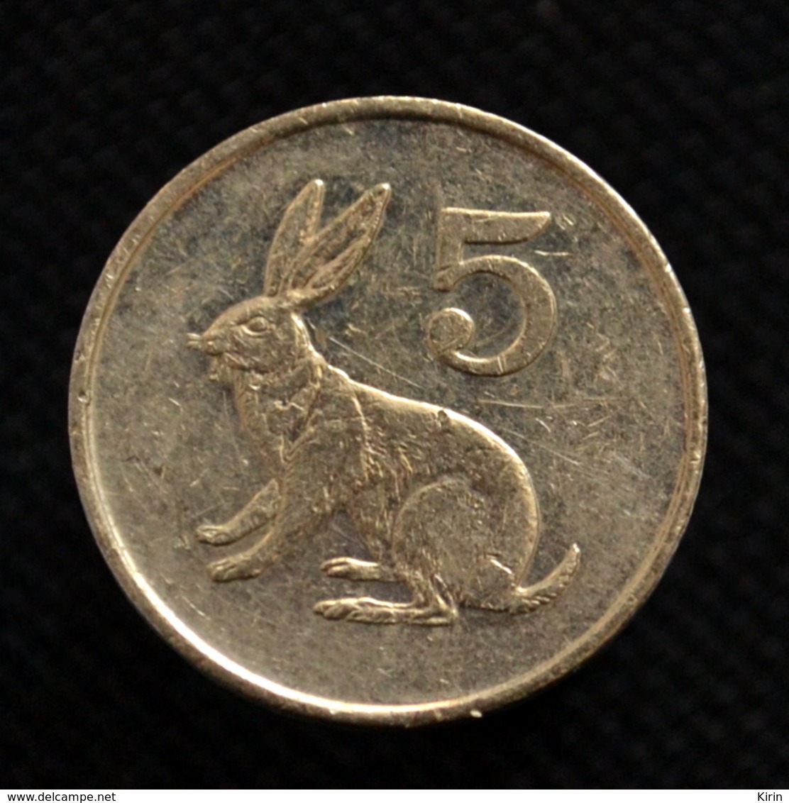 Zimbabwe 5 Cents. Km2. Africa Coin. EF. Animals (Fauna). Rabbits - Zimbabwe