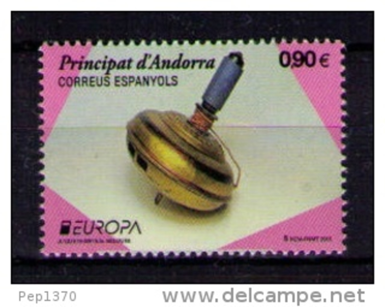 ANDORRA ESPAÑOLA 2015 - EUROPA - TOYS - JUGUETES - 1 SELLO - Nuevos