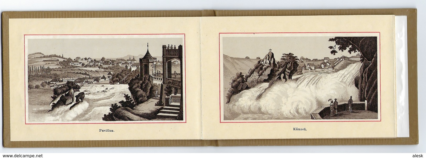 POCHETTE LUXE de 12 cartes-Photos - Chute du Rhin - Château de Laufen - voir scannes