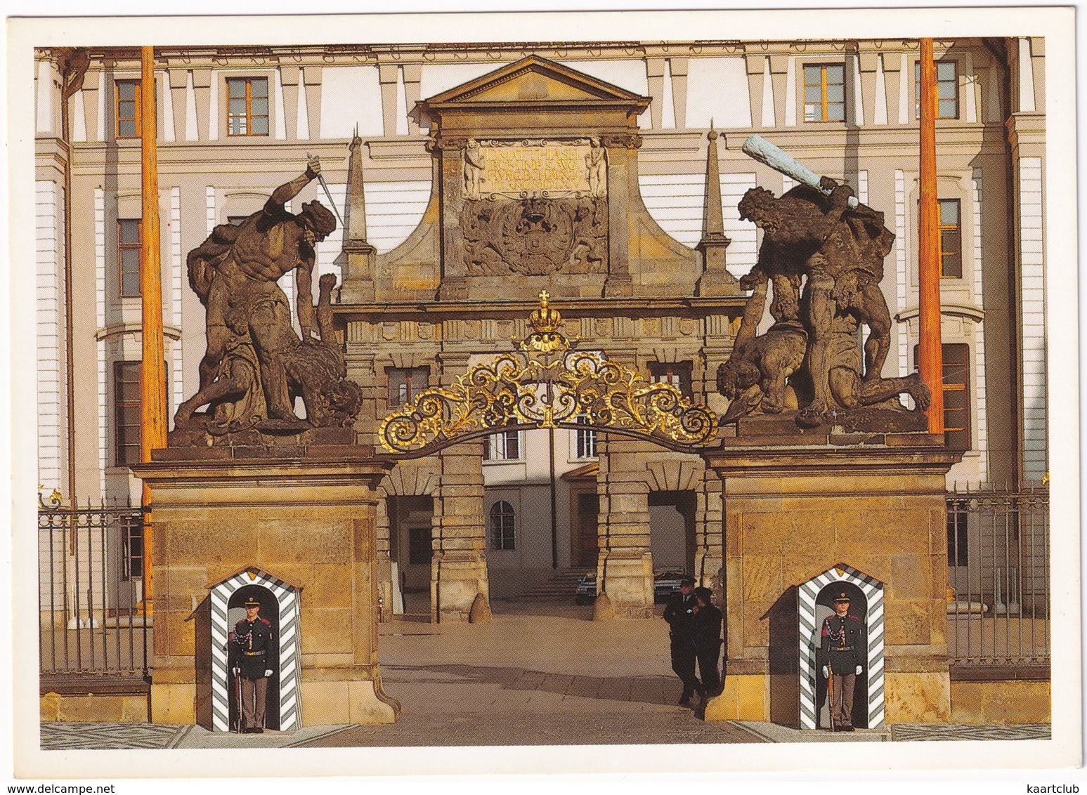 Praha / Prague - Hrad Matyasova Brána - Matthias Gate, Guards - (Ceska Republica) - Tsjechië