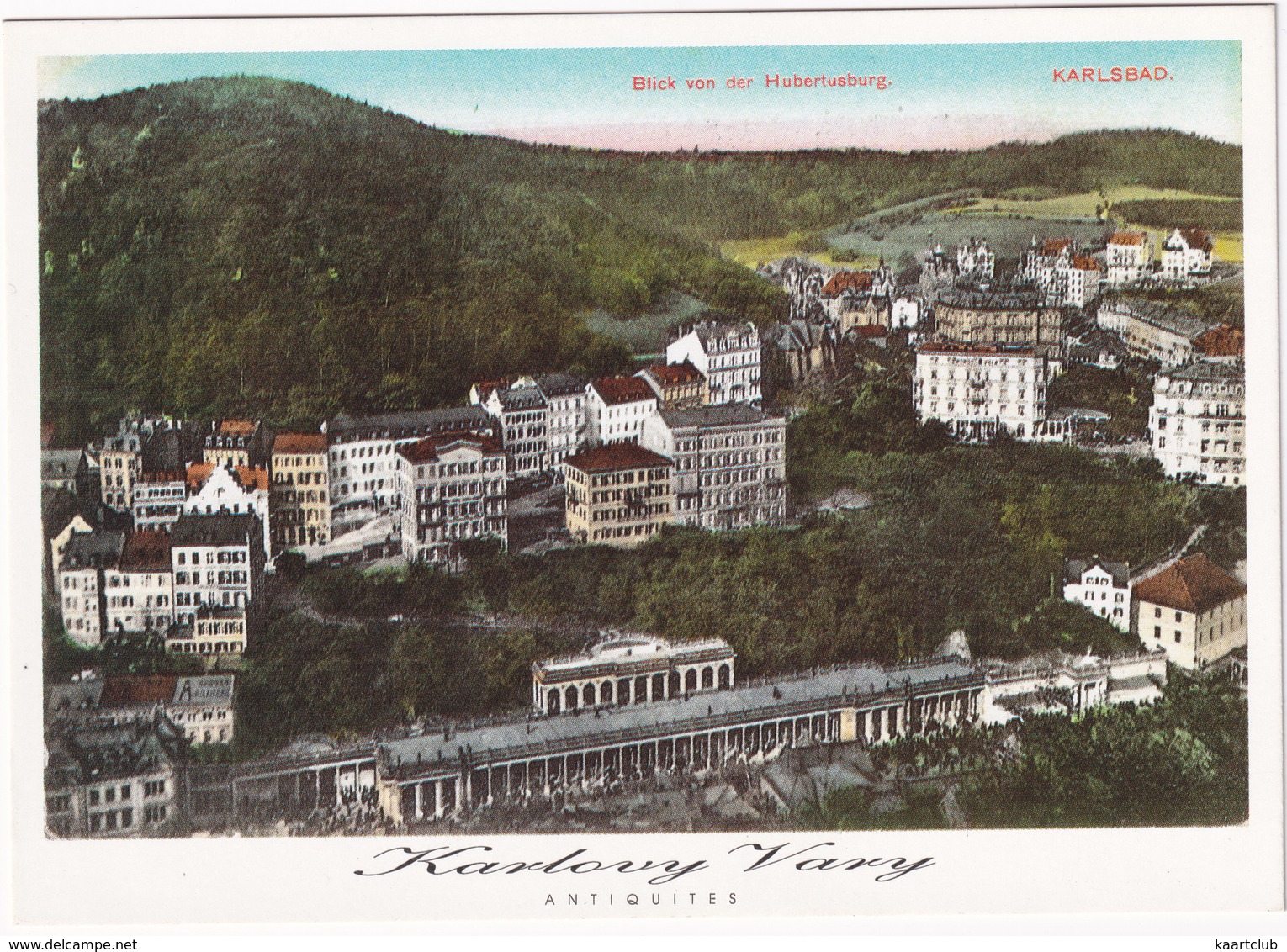 Karlovy Vary Antiquites - Mlynska Kolonada - Blick Von Der Hubertusburg, Karlsbad - (Ceska Republica) - 1994 - Tsjechië