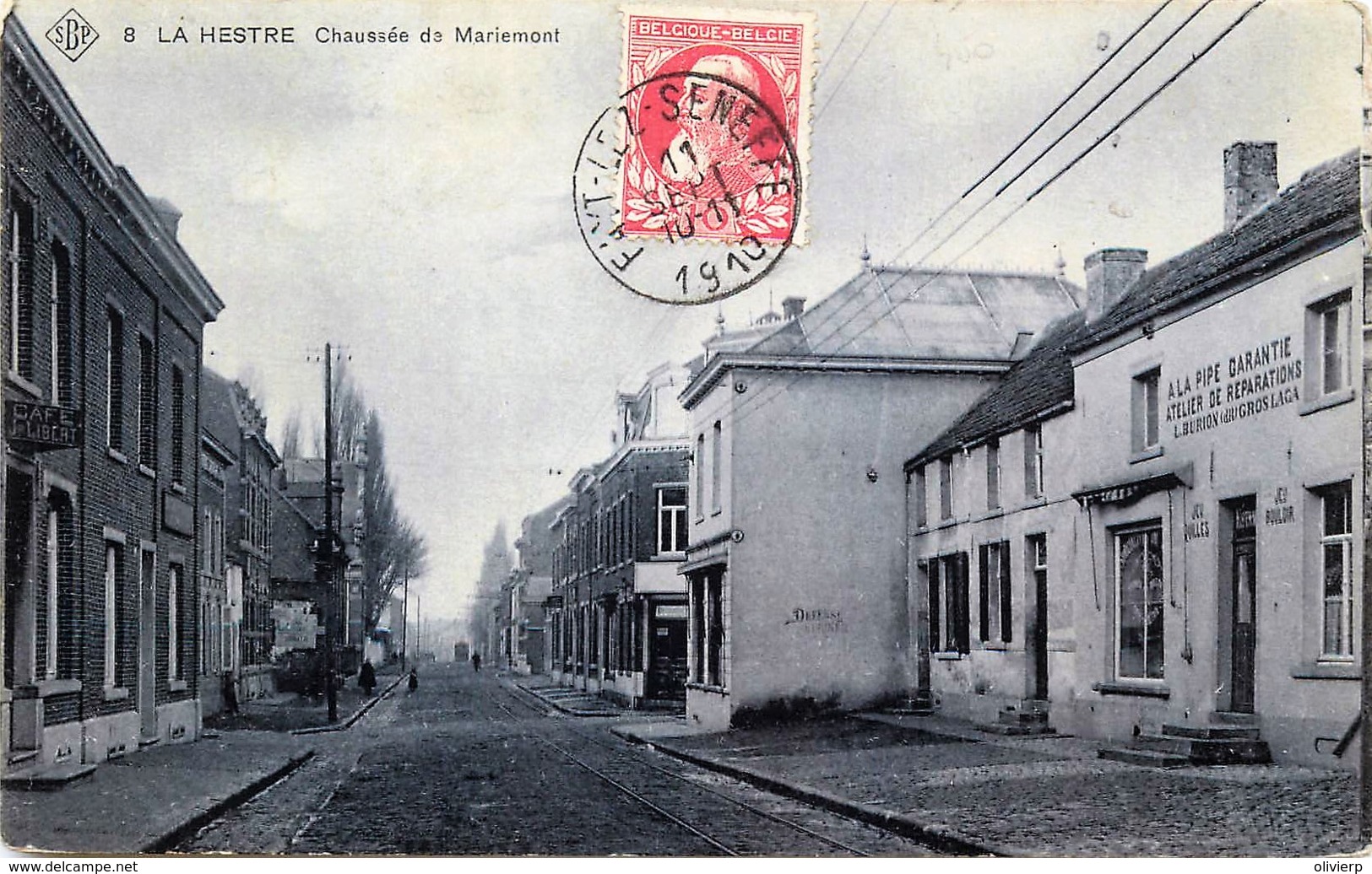 Belgique - Manage - La Hestre - Edit. S.B.P. N° 8 - Chaussée De Mariemont - A La Pipe Garantie - Manage