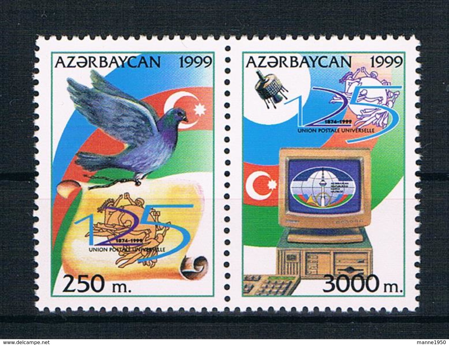 Aserbaidschan 1999 UPU Mi.Nr. 456/57 Kpl. Satz ** - Azerbaïjan