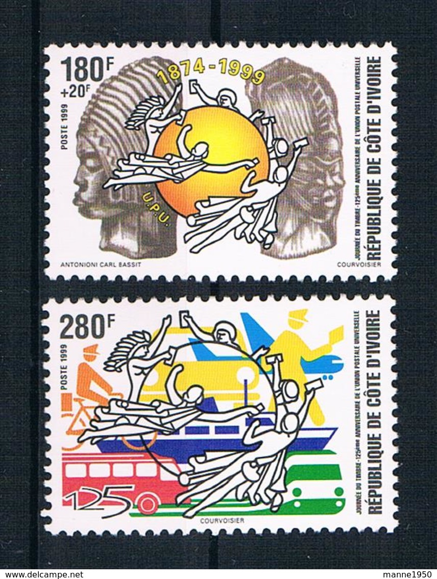 Cote D` Ivoire 1999 UPU Mi.Nr. 1205/06 Kpl. Satz ** - Côte D'Ivoire (1960-...)