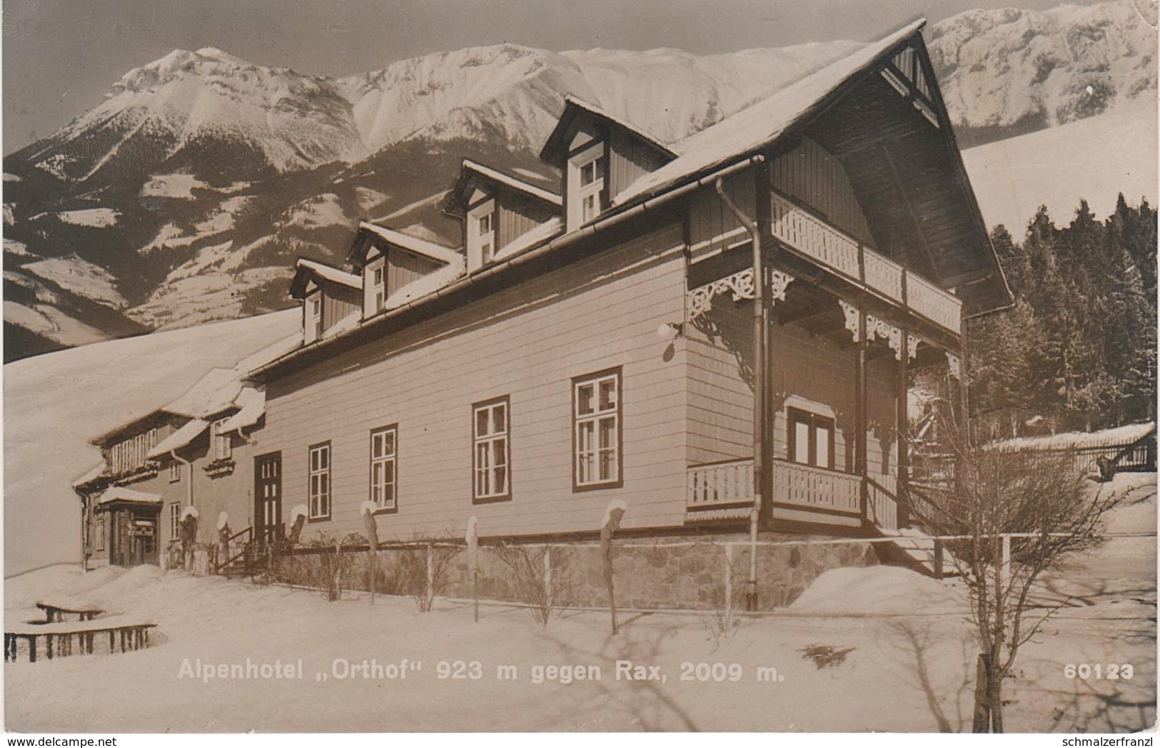 AK Alpenhotel Orthof Alpen Hotel Gasthof Gasthaus Rax A Breitenstein Semmering Prein Reichenau NÖ Niederösterreich - Semmering