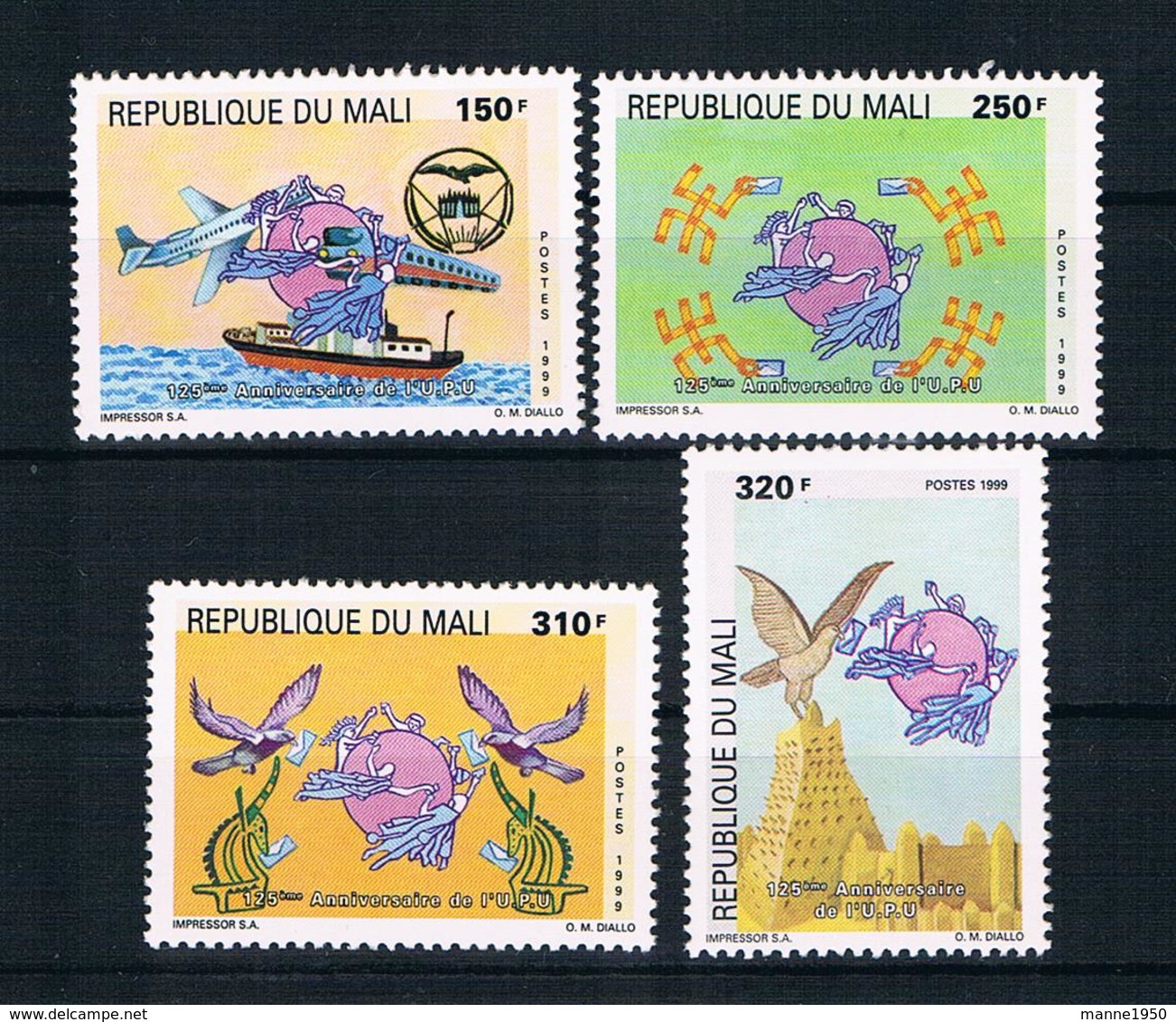 Mali 1999 UPU Mi.Nr. 2439/42 Kpl. Satz ** - Mali (1959-...)