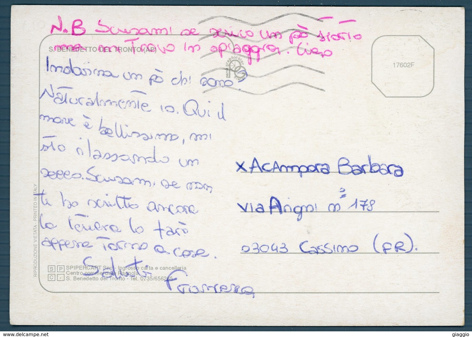 °°° Cartolina N. 87 S. Benedetto Del Tronto Vedutine Viaggiata °°° - Ascoli Piceno