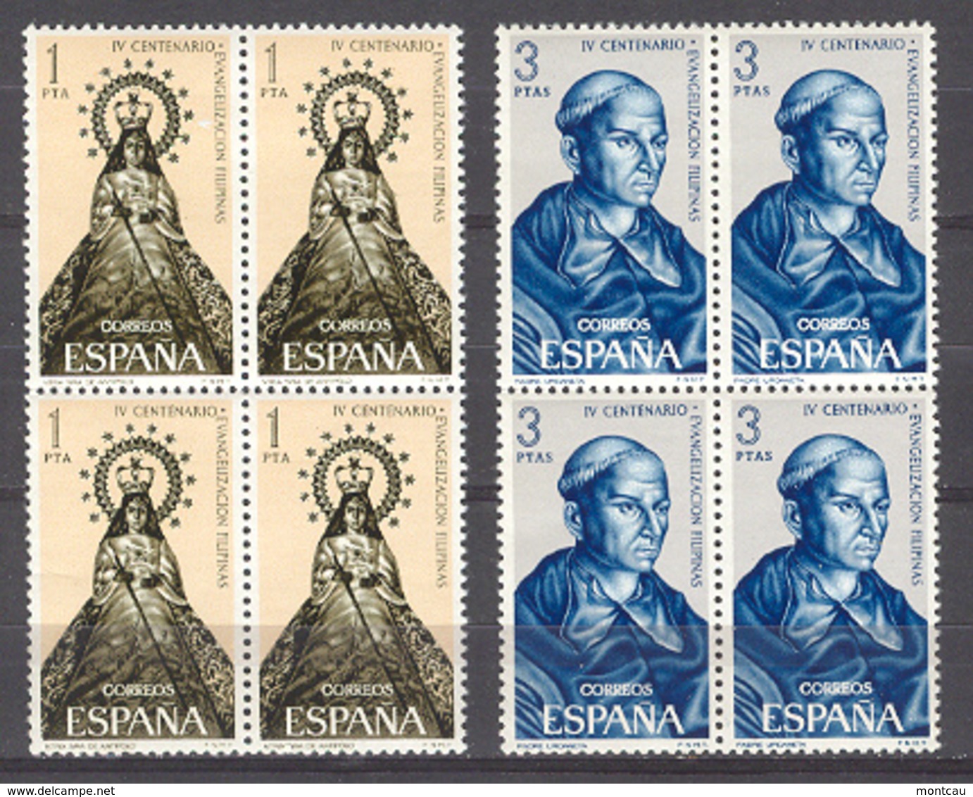 Spain 1965 - Evan. Filipinas Ed 1693-94 Blq (**) - Nuevos