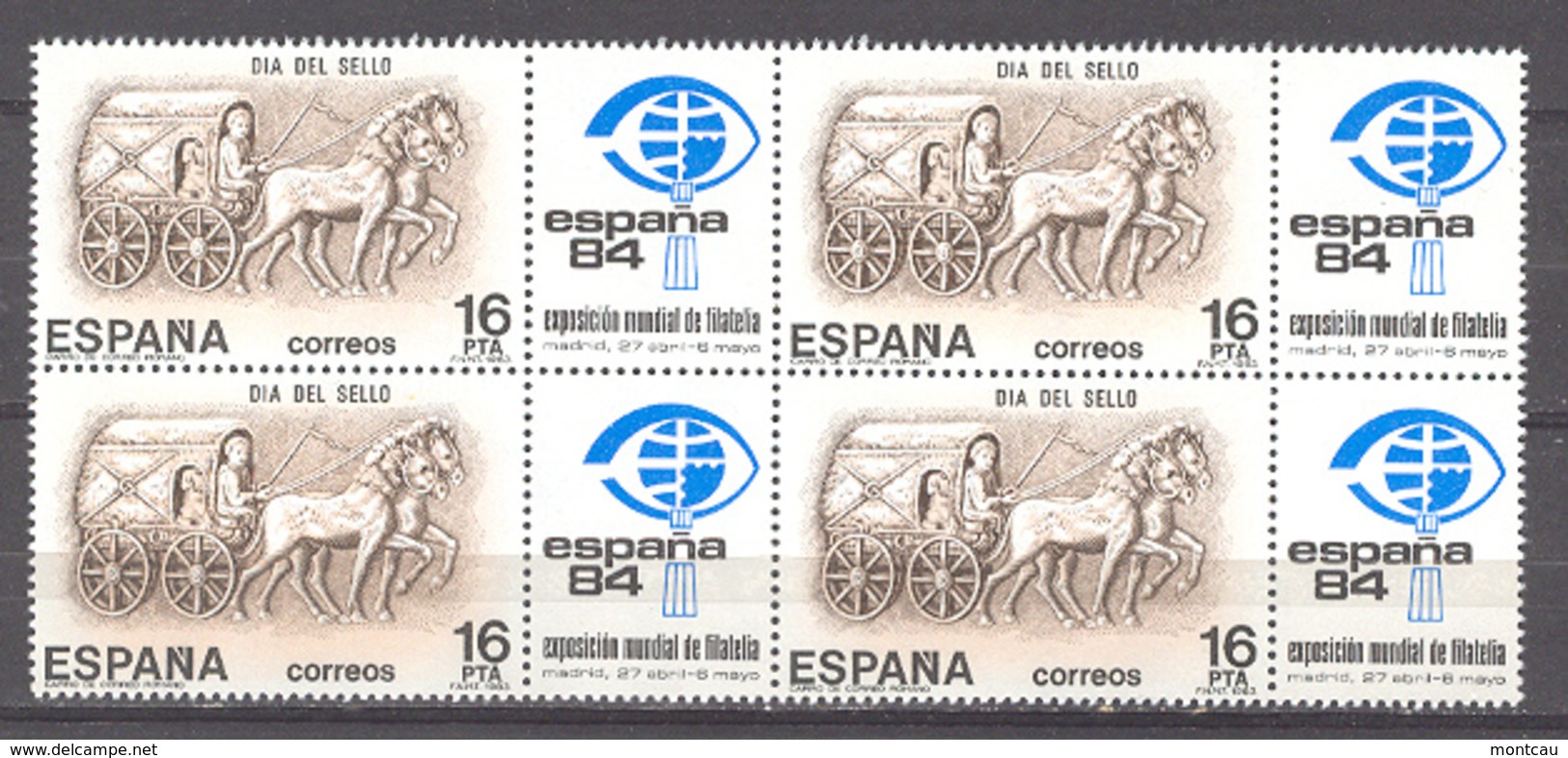 Spain. 1983. Dia Del Sello Ed 2719 Bloque - Dag Van De Postzegel