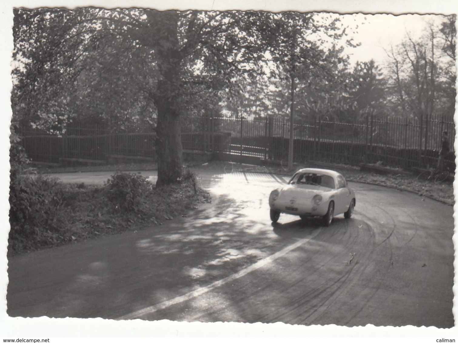 AUTO CAR VOITURE FIAT 750 ABARTH ZAGATO? COLLINA DI TORINO - FOTO ORIGINALE ANNI 60 - Automobili