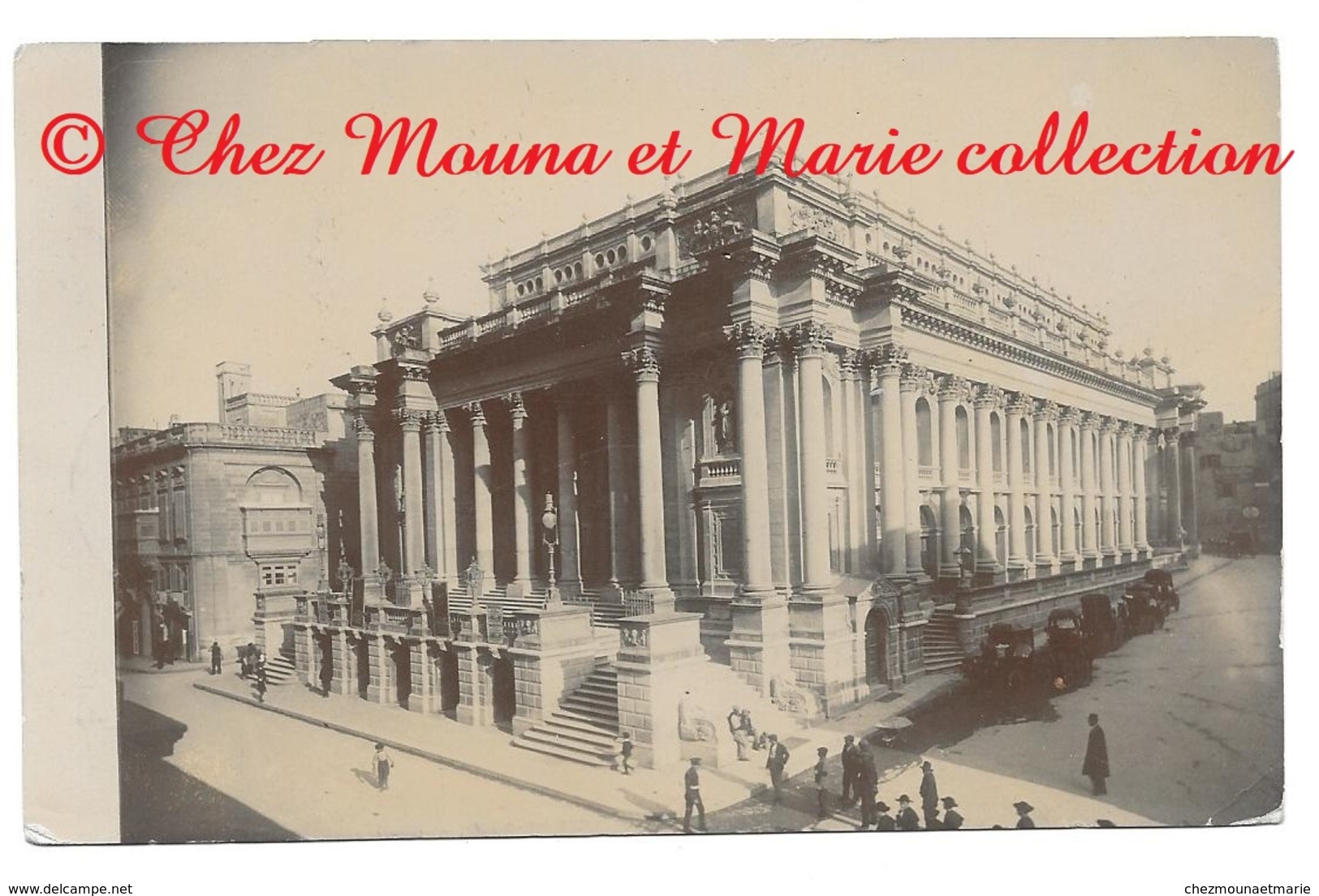 MALTE LE THEATRE EN 1919 - PASSED BY CENSOR N° 4160 - POUR CALVET MARSEILLE POSTE RESTANTE - CARTE PHOTO - Malta