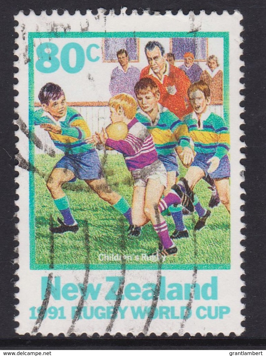 New Zealand 1991 Rugby World Cup 80c Used - Used Stamps