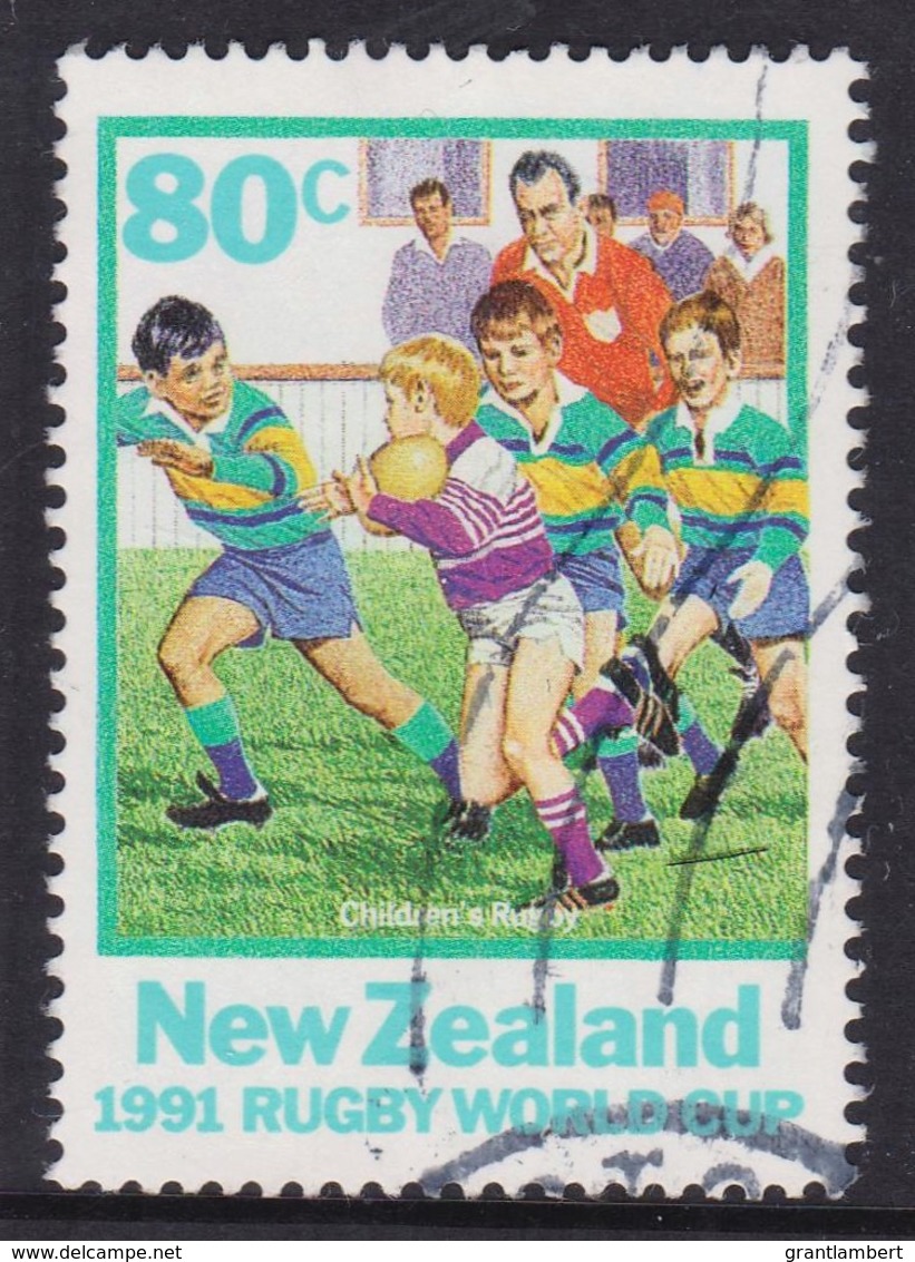 New Zealand 1991 Rugby World Cup 80c Used - - Used Stamps