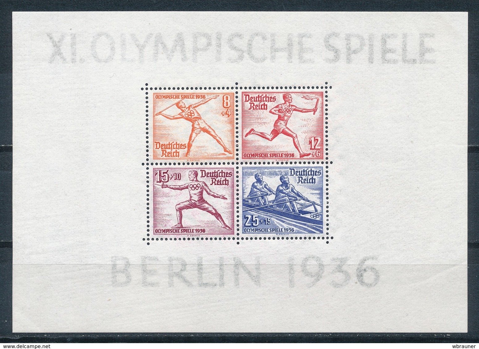 Deutsches Reich Block 6 ** Mi. 130,- - Unused Stamps