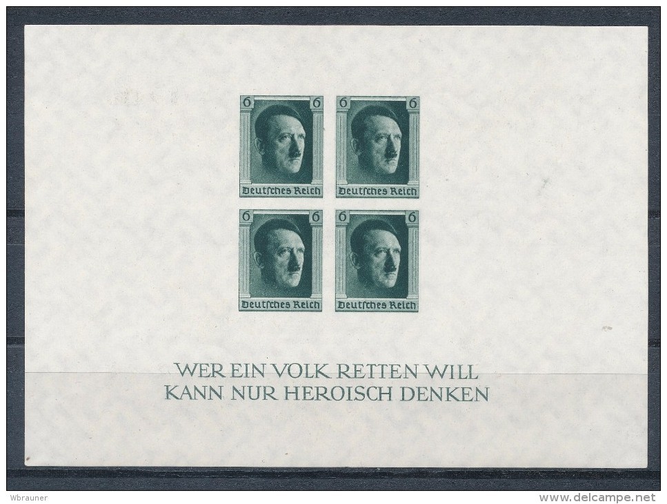 Deutsches Reich Block 8 ** Mi. 210,- - Unused Stamps