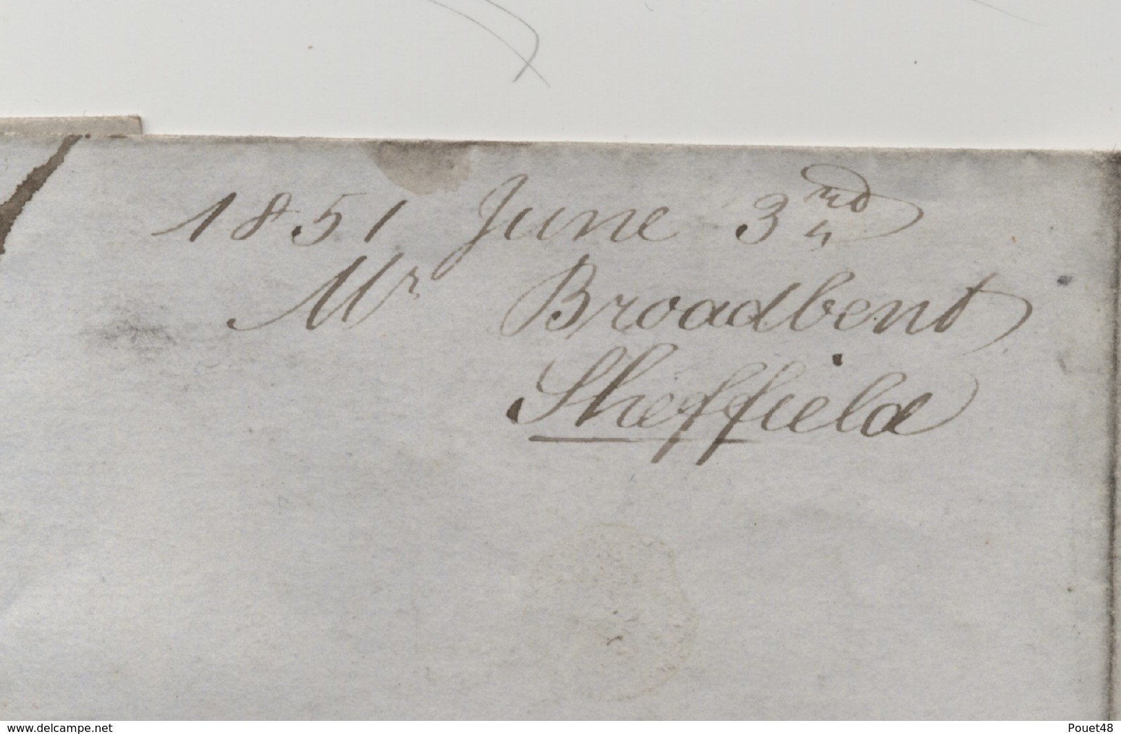 Grande Bretagne - Lettre De 1851: Cachet SHEFFIELD - Storia Postale