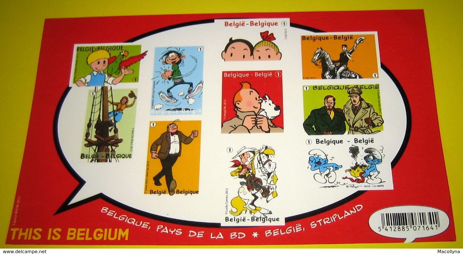 Blok 201 ND Bloc Tintin En Belgique, Pays De La BD** Kuifje In België, Stripland Met 4258/67** This Is Belgium XX - Autres & Non Classés