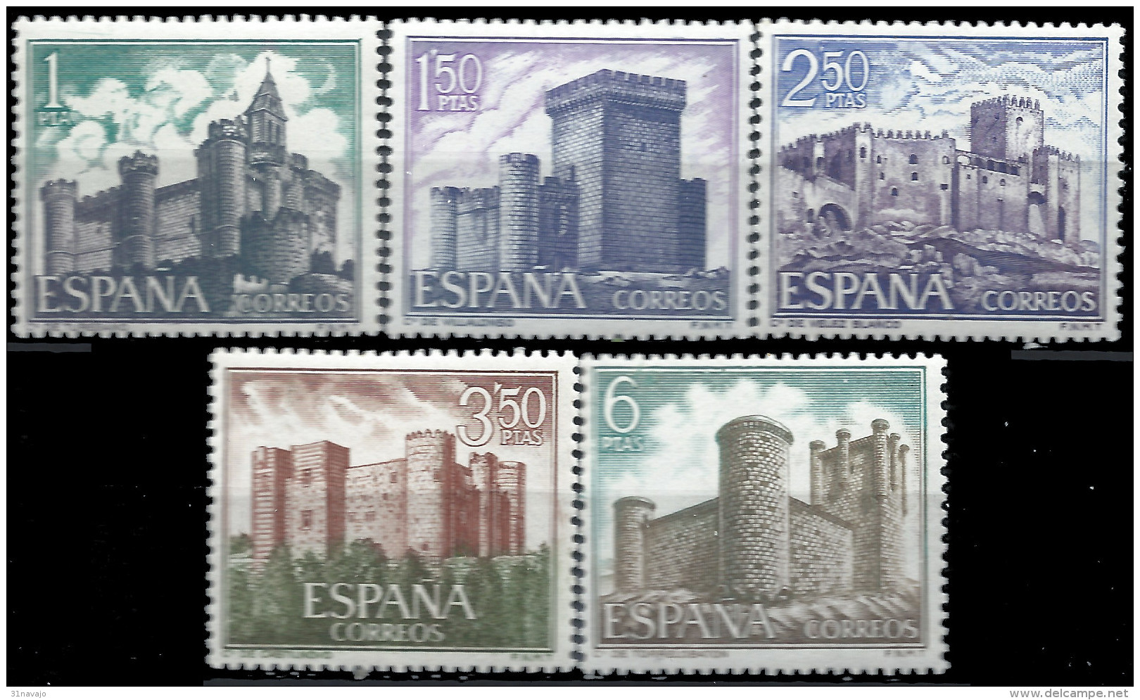 ESPAGNE - Châteaux 1969 - Ungebraucht