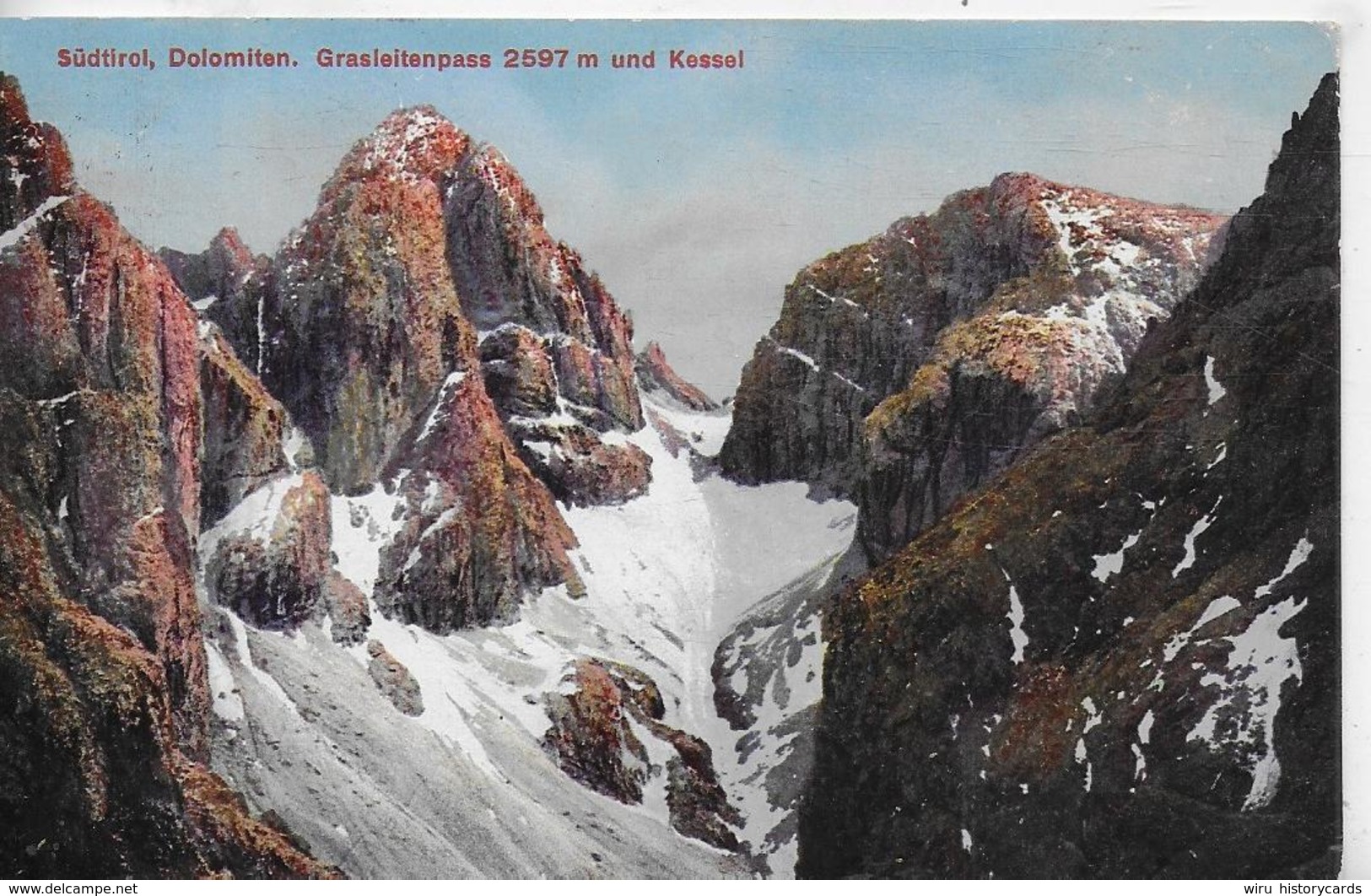 AK 0277  Dolomiten - Grasleitenpass Und Kessel / Verlag Fränzl Um 1920 - Bolzano (Bozen)