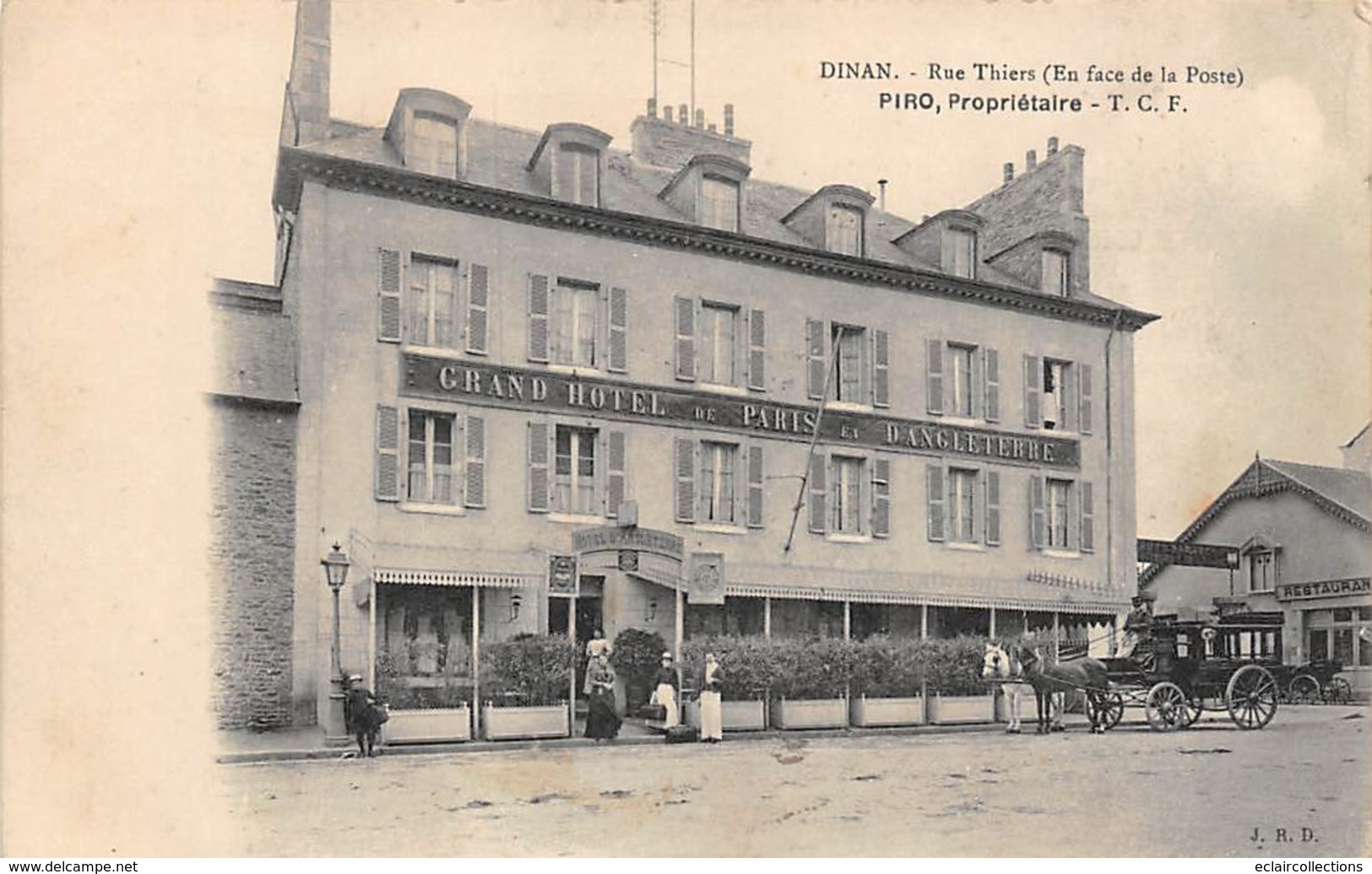 Dinan       22      Grand Hôtel  Rue Thiers     (voir Scan) - Dinan