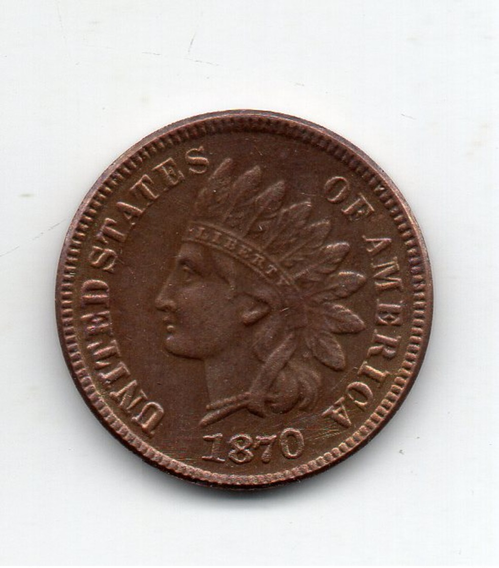 USA : 1 Cts 1870 - 1859-1909: Indian Head