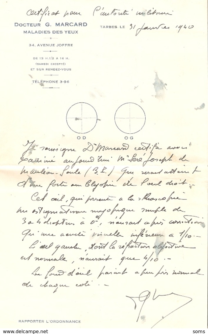 Intervention De Maurice Sarraut, Dir. De "La Dépêche ", Pour Jean Jancenne à Mauléon-Soule, 1940, Espadrilles - Altri & Non Classificati