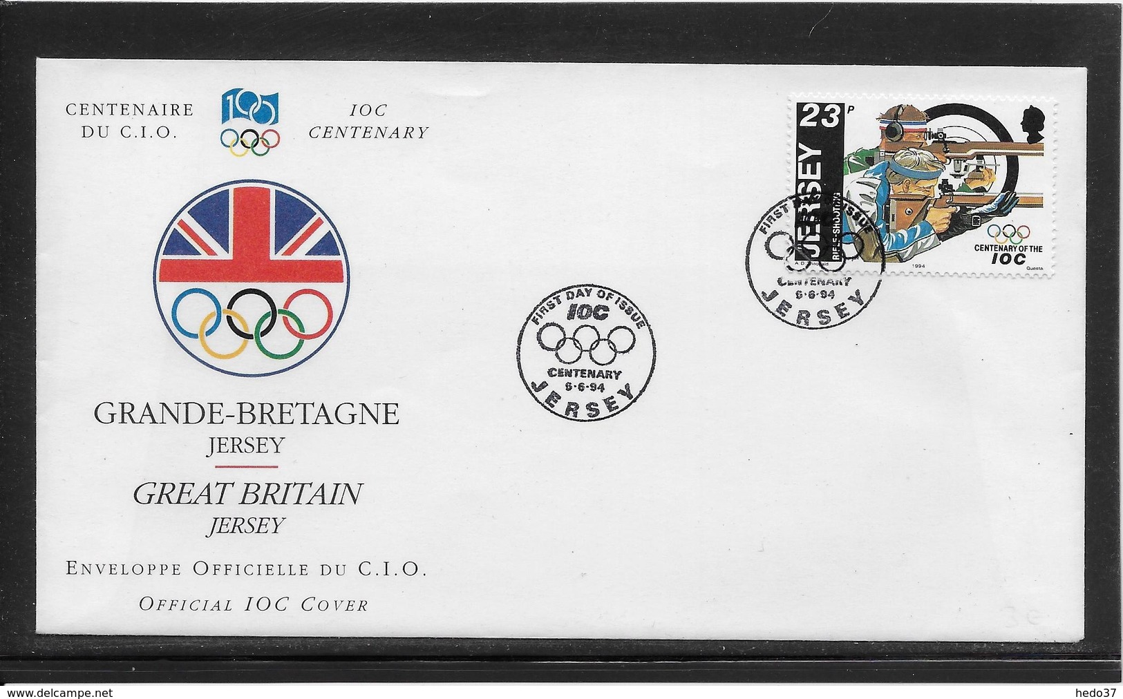 Thème Tir - Jeux Olympiques - Sports - Enveloppe - Waffenschiessen