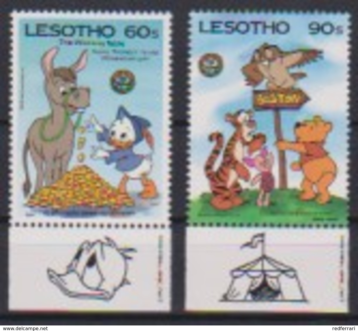 2537  Walt Disney   Lesotho  ( Christmas 1985 )   . - Guyane (1966-...)