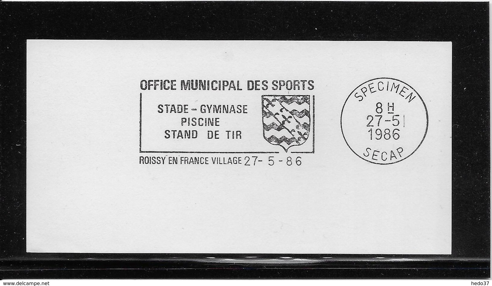 Thème Tir - Jeux Olympiques - Sports - Flamme Secap SPECIMEN - Tir (Armes)