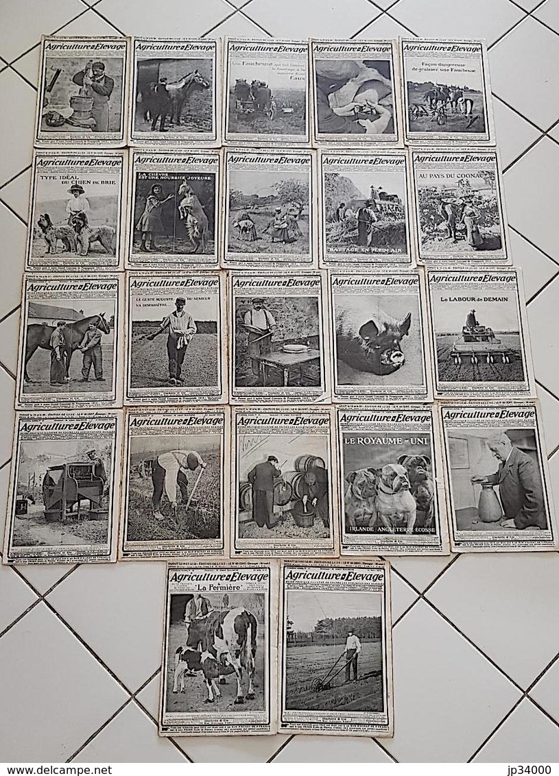 AGRICULTURE - ELEVAGE - 2 Eme Et 3eme Année. LOT 22 DIFFERENTS. Voir Les Scans - Lots De Plusieurs Livres