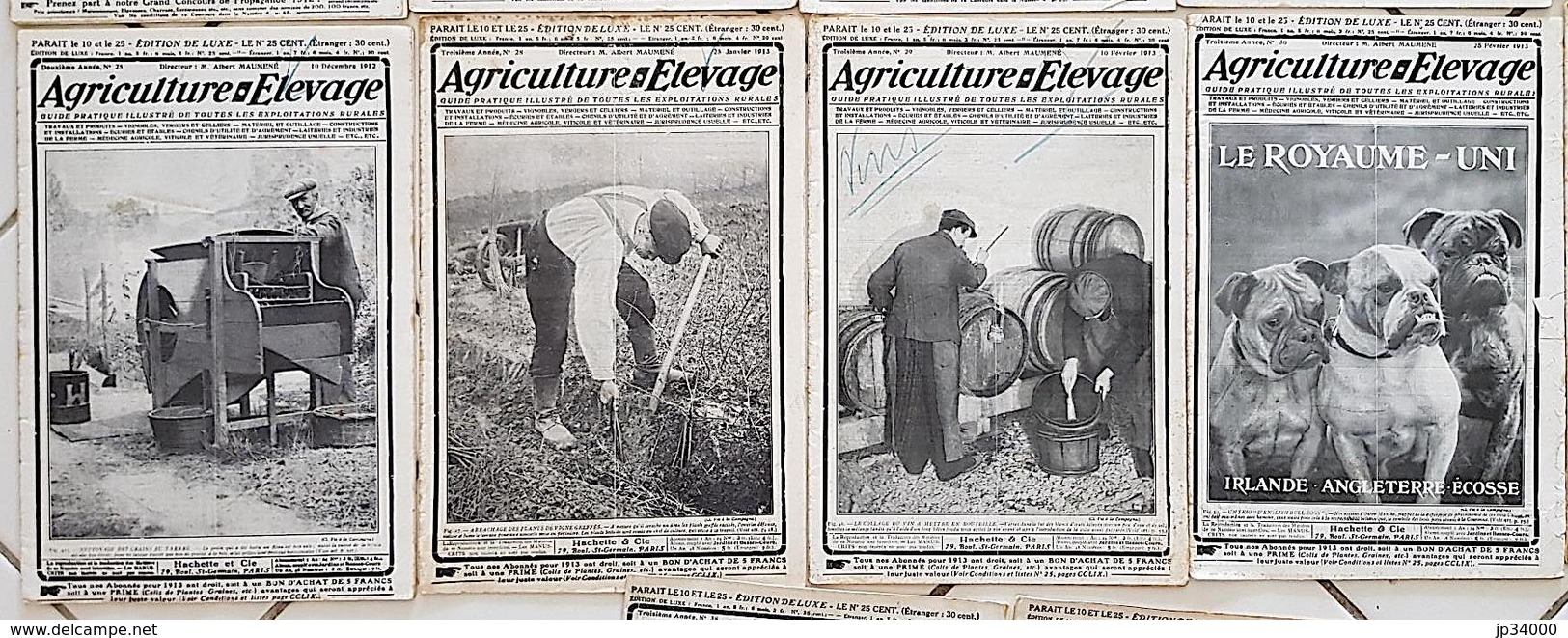 AGRICULTURE - ELEVAGE - 2 Eme Et 3eme Année. LOT 22 DIFFERENTS. Voir Les Scans - Lots De Plusieurs Livres