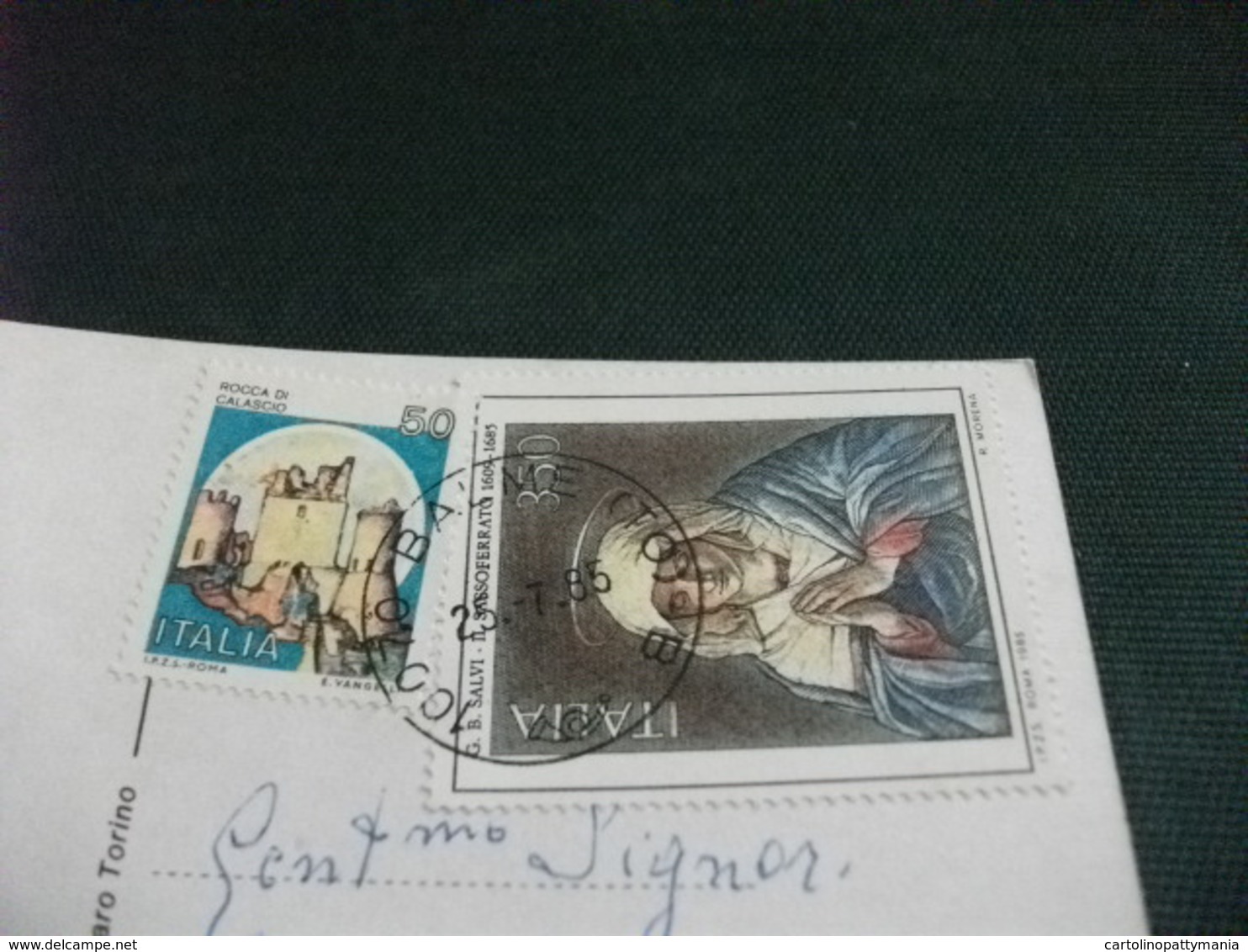 STORIA POSTALE  FRANCOBOLLO MADONNA  SOGGIORNO ALPINO SCUOLE PIE BALME TORINO - Scuole