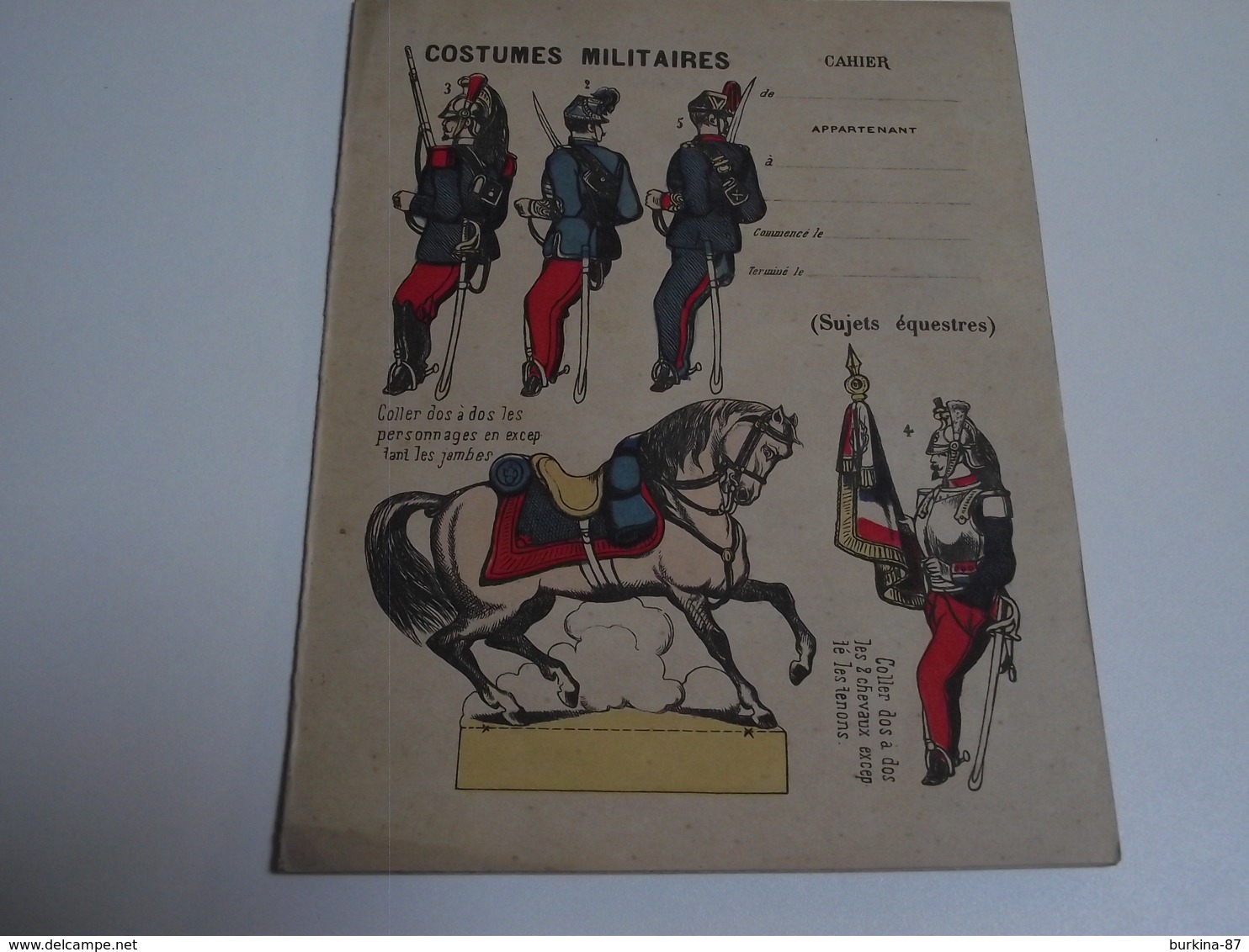 Protège Cahiers, Costumes Militaires N° 2, Sujets équestres - Colecciones & Series