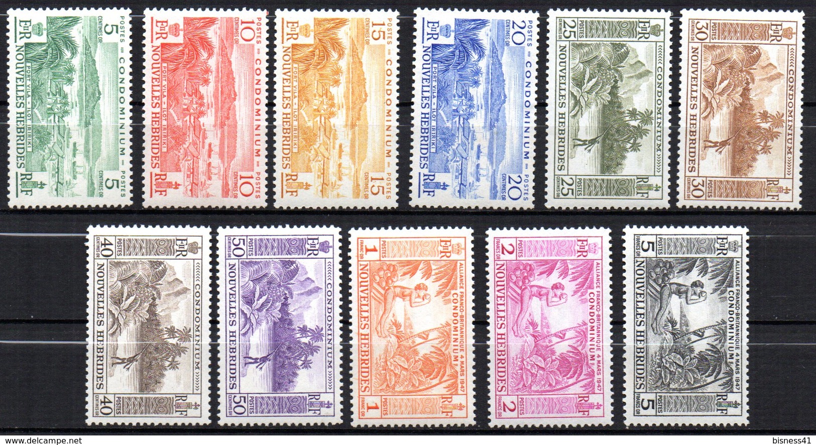 Col 15 Nouvelles Hebrides  N° 175 à 185  Neuf  X MH  Cote : 52,00 € - Nuevos