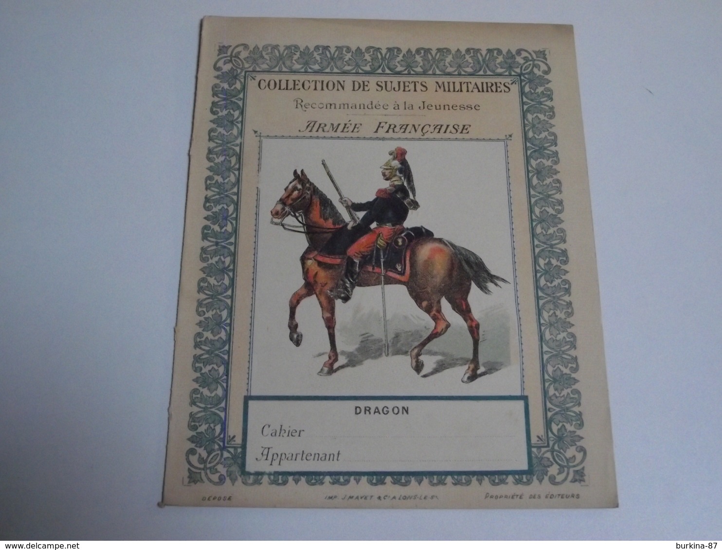 Protège Cahiers, Sujets Militaires, Armée Française, DRAGON - Colecciones & Series