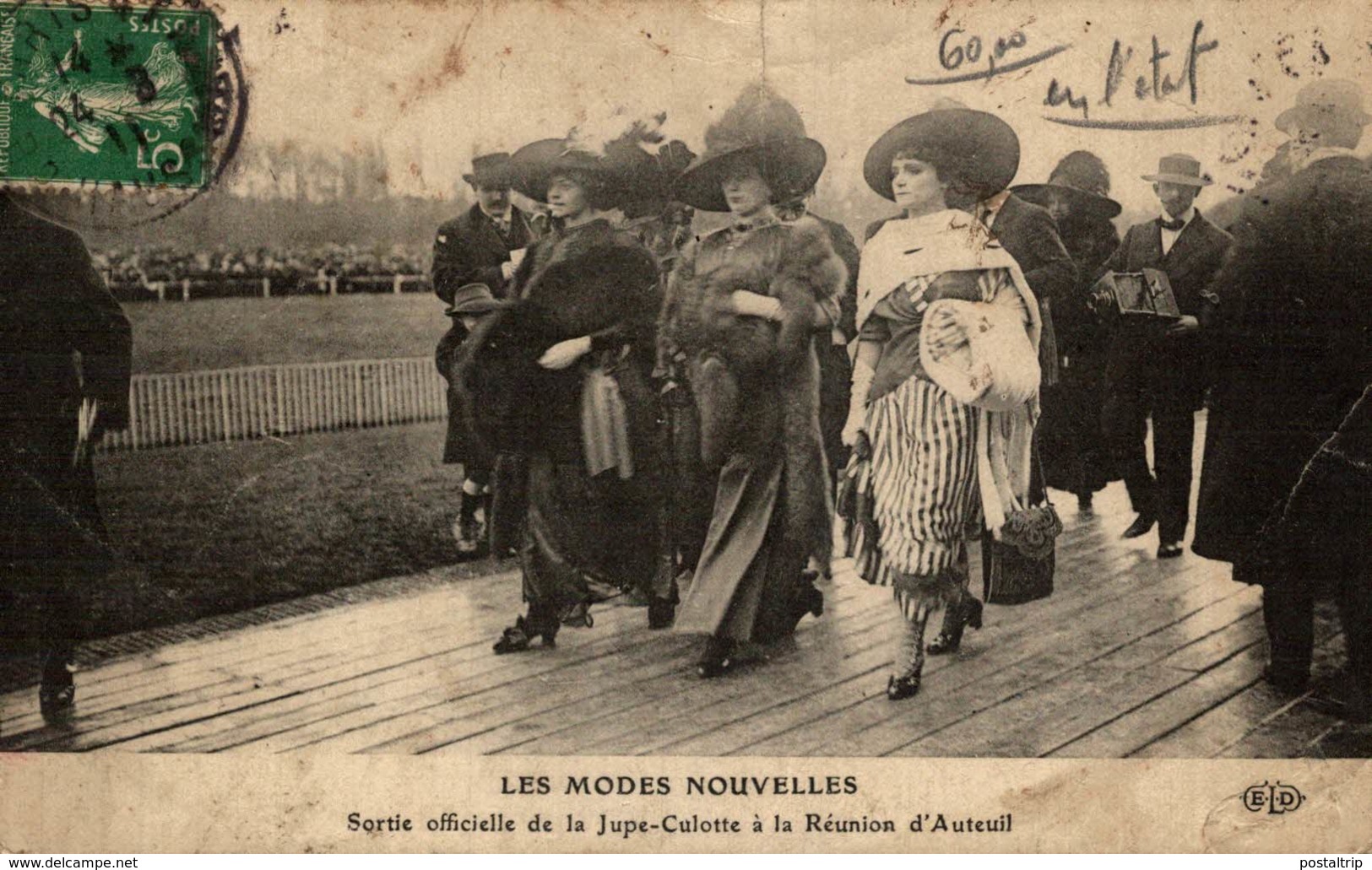 92 LES MODES NOUVELLES SORTIE OFFICIELLE DE LA JUPE CULOTTE A LA REUNION D'AUTEUIL - Otros & Sin Clasificación