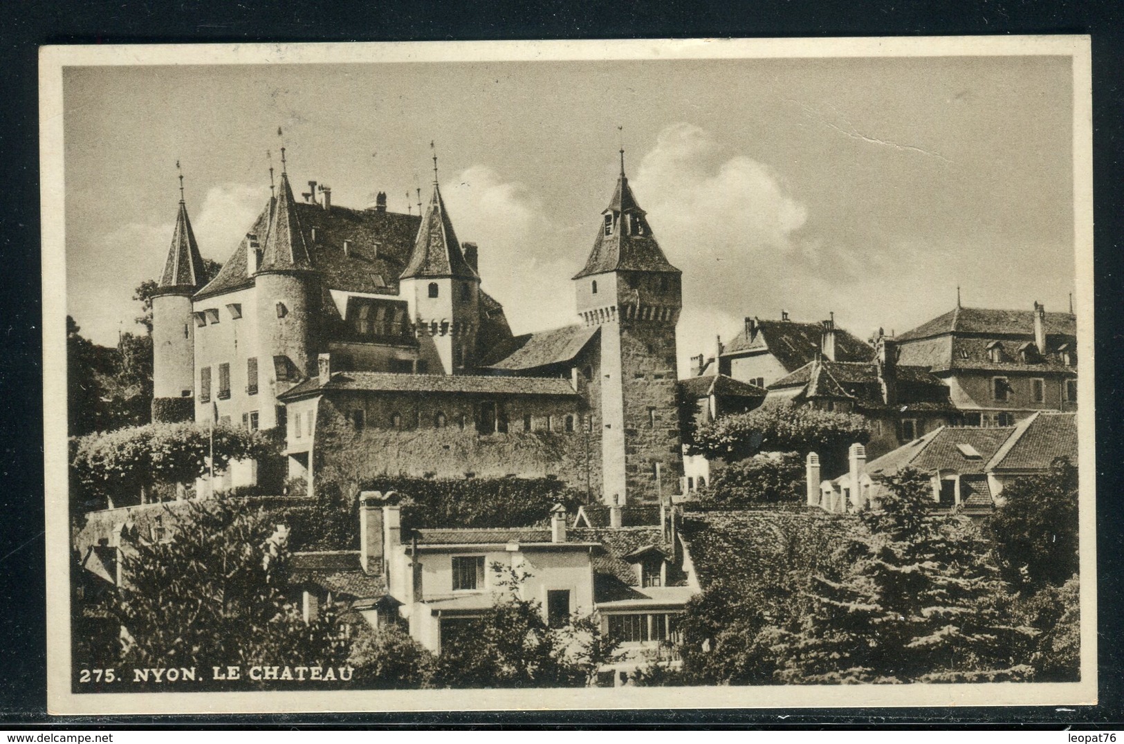 Suisse - Oblitération " Bahnpost - Ambulant " Sur Carte Postale De Nyon En 1937 Pour La France -  Réf JJ 97 - Marcophilie