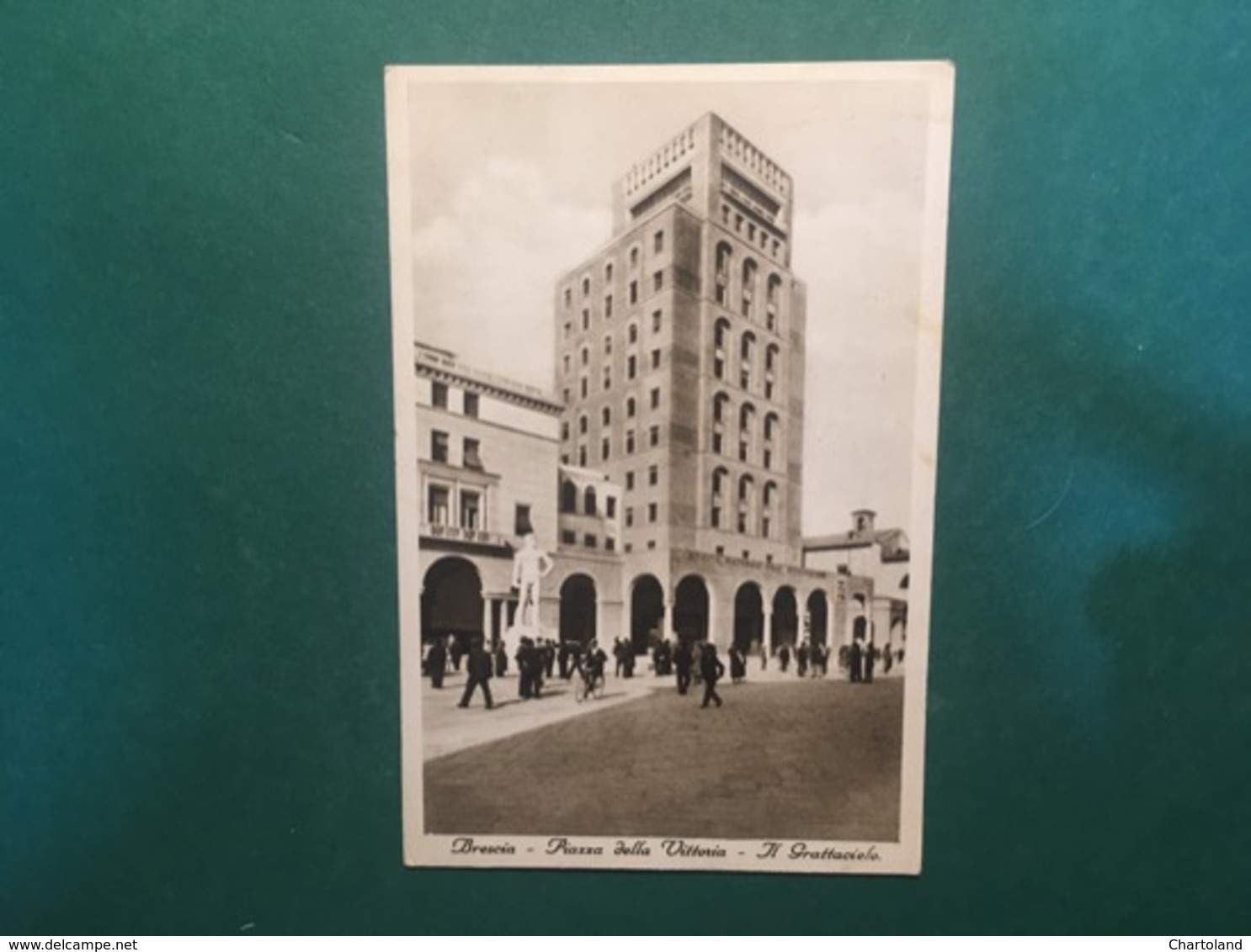 Cartolina Brescia - Piazza Della Vittoria - Il Grattacielo - 1934 Ca. - Brescia