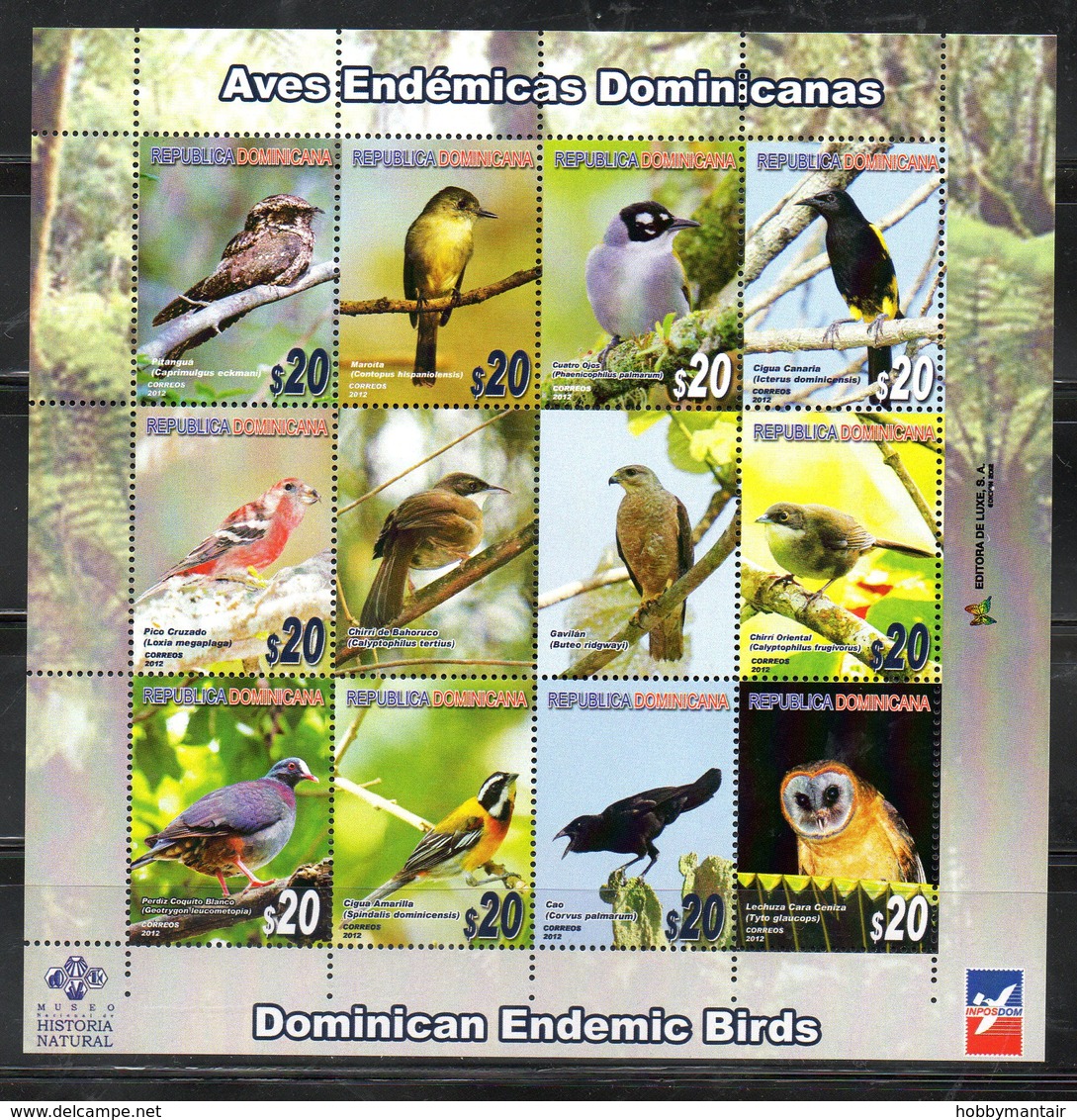 DOMINICANA, 2012,BIRDS,S/S. MNH** - Other & Unclassified