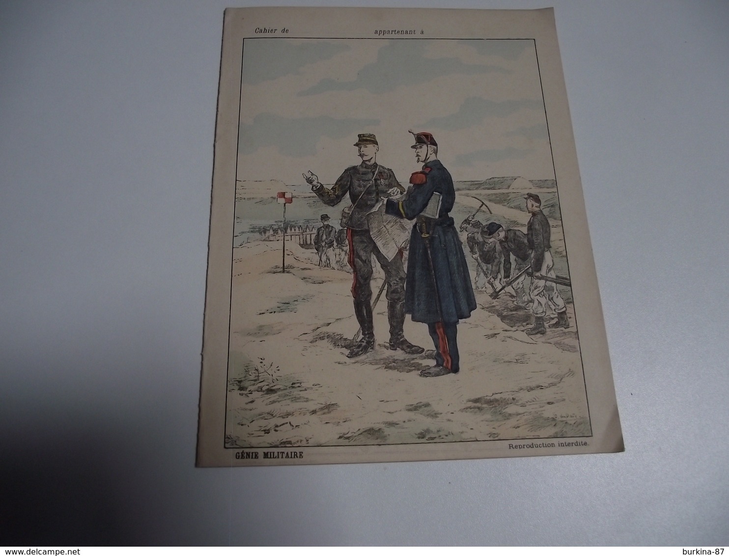 Protège Cahiers, Armée Française , Génie Militaire - Collections, Lots & Series