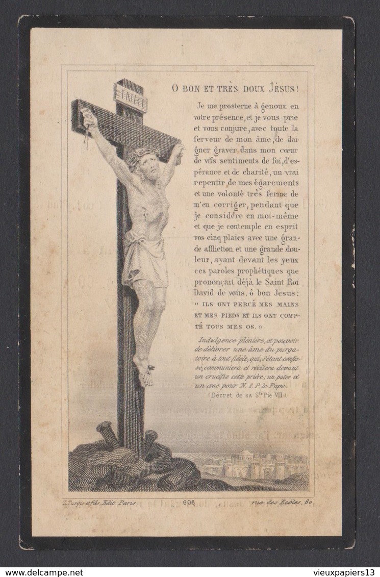 Ancienne Image Pieuse Mortuaire Décès 1917 Abbé COSTE Curé De Pignan (34 Hérault) Avec Photo - Images Religieuses