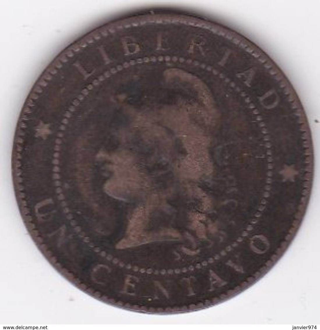 ARGENTINE / TUCUMAN . UN CENTAVO 1884. BRONZE - Argentina