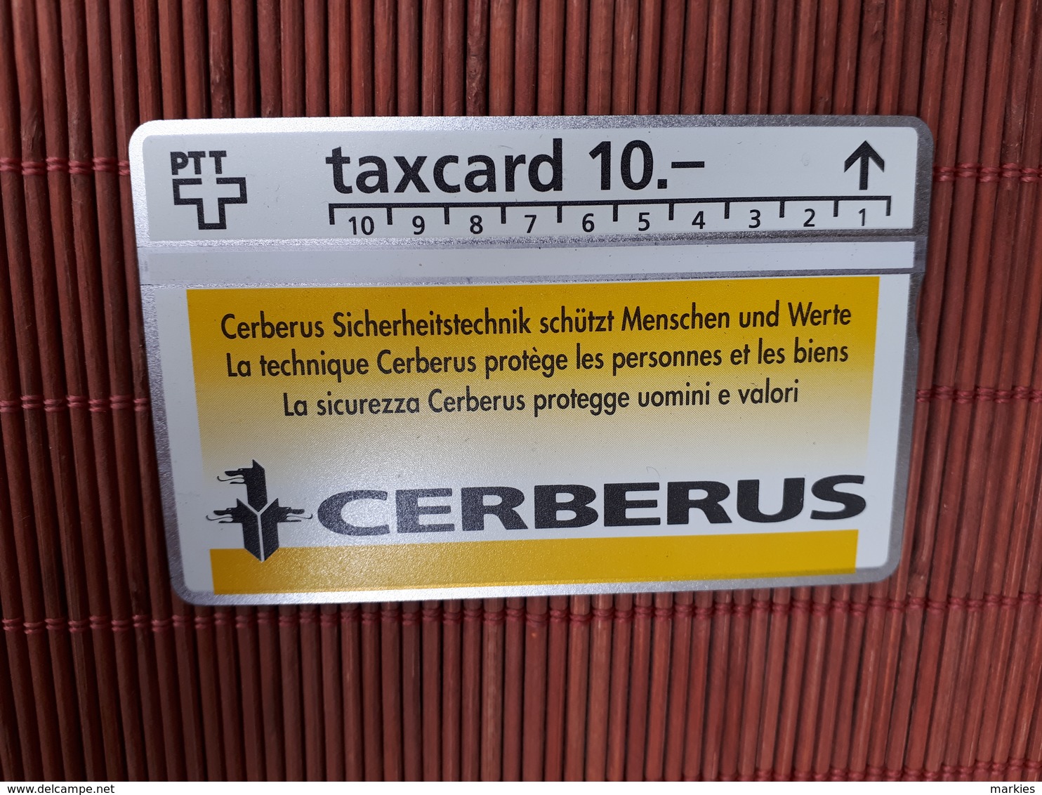 Phonecard Private Zwitserland  Cerberus 211 L Used  Rare - Schweiz